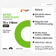 CHÍNH HÃNG POPCORN Hàn Quốc Sleeve vỏ vọc thẻ bài photo card