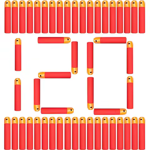Kids Shooting Game Refill Dart Bullets Pack 9.5cm*1.9cm Compatible With Nerf N-Strike Mega Blaster M