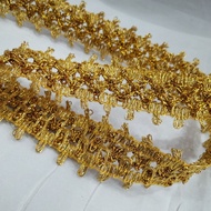 (PER METER) Gold Crown Lace 2 sides/ Lace K 999 Width 2,5 cm