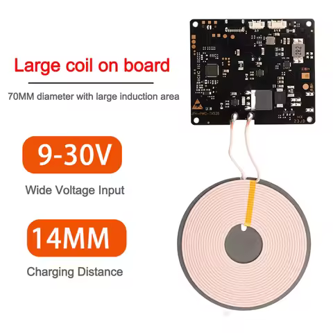 14mm Distance Wireless Charger Transmitter Module 15W high-power mobile phone wireless charger modul