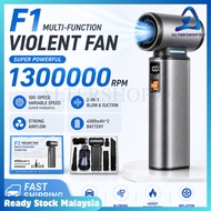 🔥NEW ARRIVAL🔥F1 Violent Fan Multifunction Air Blower | 130000RPM Turbo Fan Vacuum Cleaner For Car Ke