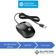 Hp 1000 Wired Mouse [HP-4QM14AA UUF]