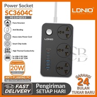 Stop Kontak LDNIO SC3604C Power Socket 3 Holes 6 USB (Type C) 20W Fast Charging