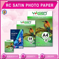 Yasen RC Satin Photo Paper 260gsm A4 | 5R | 4R | 3R Size Resin Coated 20 Sheets