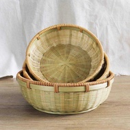 Bamboo Woven Products Bamboo Basket Steamed Bread Basket Fruit Basket Snack Tray Agricultural Househ