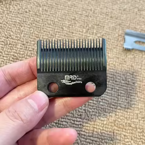 MRD clipper Blade,Replacement Fixed Black Diamond Carbon DLC Fade Hair Clipper Blade for whal clippe