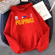 Gilas Pilipinas Team Hoodie Jacket Uniform for Fans Cotton Fabric Comfort