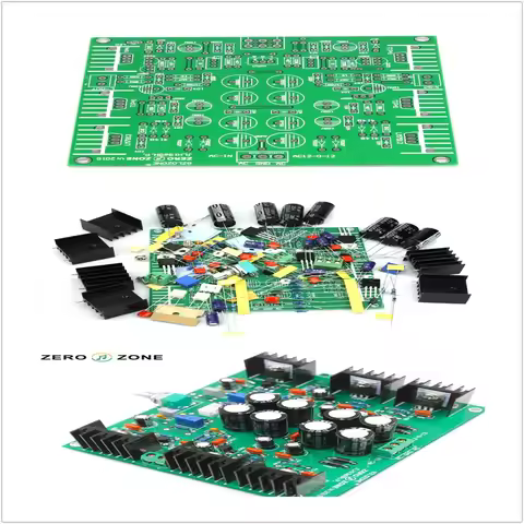 Hifi JLH HOOD 1969 Class A Headphone Amplifier board Small Power Amplifier board Pcb / kit