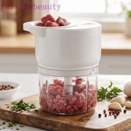 FALLFORBEAUTY Electric Garlic Chopper, Rechargeable Detachable Food Processor, Electric Chopper Wire
