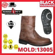 BLACK HARDWARE Rock Hammer King 13005 Kasut Kerja Lelaki Tinggi Jogger Asics Leather Safety Shoes Bo
