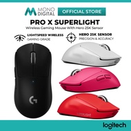 Logitech G PRO X SUPERLIGHT Wireless Mouse - HERO 25K Sensor Zero-Grip PTFE Feet Gaming Tetikus for 