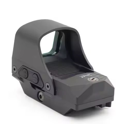 HS510C 3 Multi-Reticle 2MOA Red Dot & 65 MOA Circle Open Reflex Sight for Long Guns - Solar Fail Saf