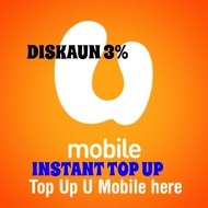 (ready stock) Top Up U mobile.New 2021/1