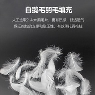 Five-Star Hotel White Goose Feather Pillow Down Feather Pillow Cotton Goose Feather Fiber Sandwich P