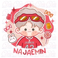 Totebag Tas Serut NCT Dream Chibi Candy Lucu Kpop Korea String Bag Kanvas Wanita Aesthetic Hitam