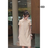 SIXDO Dark Beige Woven Loose Dress (Dark Beige Woven Loose Dress)