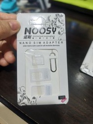 Nano SIM 卡套.四合一轉換卡套, SIM 卡取卡針,適用於手機, iPad, WiFi 蛋等,$10/套,旺角站交收, SF 到付