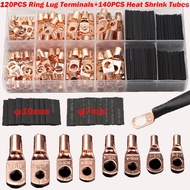 kit Skun Kabel Ring 270 - 120 PCS Terminal Crimp - Kabel Kawat TEMBAGA Terisolasi Konektor Listrik