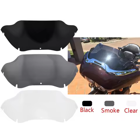 9.5" Motorcycle Wave Windshield Fairing Deflector Cover Accessories For Harley Road Glide FLTR FLTRX