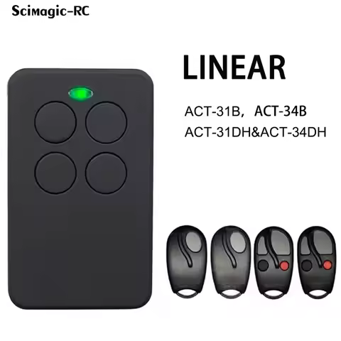 Clone Garage Remote Control ACT-31B ACT-34B ACT-31DH&ACT-34DH 433mhz 433.92mhz Gate Opener Transmitt