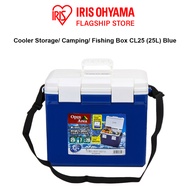 IRIS Ohyama CL-25 Portable Cooler Box, Camping Box, Fishing Box, Outdoor Storage Box, 25L, Blue/ Red