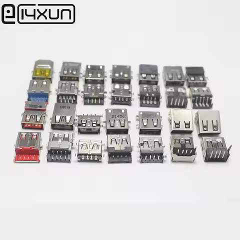 1/2pcs original usb 2.0 /3.0 Female jack Right Angle Connector for Acer ASUS Lenovo Dell Notebook Ma