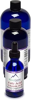 Vitamin B9 (Folic Acid) Drops – B Vitamin Liquid Folate Drops to Support Blood Cells, Brain Function