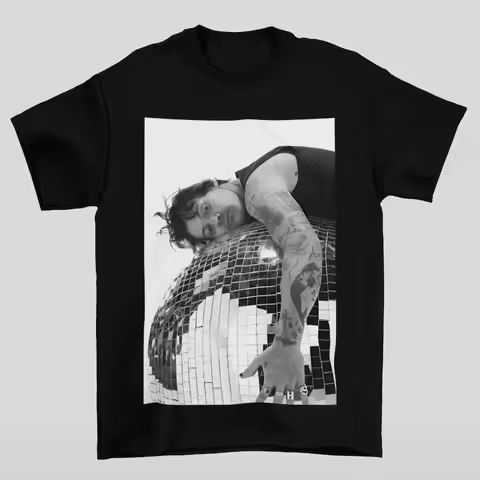 Hip Pop Y2k Tops HARRY STYLES Graphic Cotton Print Short Sleeve Fashion Artist Popular Top Casual Lo