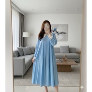Aysha Blue Midi Dress NWT