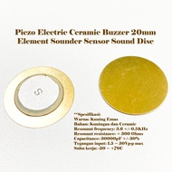 Piezo Electric Ceramic Buzzer Element Sounder Sensor Sound Disc 20mm