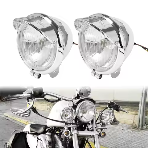 Motorcycle Front Auxiliary Light Black GN 125 Side Light Accessories External Headlight CM 125 Side 