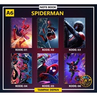 Code 001 Note/Notebook SPIDERMAN A6/A5 CONTENTS 50 SHEETS