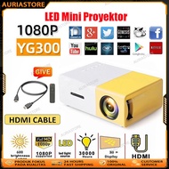 Mini Projector 1080P LED YG300/YG 300 PRO LCD Portable Projector Home / LED Mini Projector Set NEW /