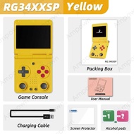 Anbernic RG34XXSP Handheld Game Console 3.4 IPS Screen TV Output Linux System Hall Magnetic Flip Cov
