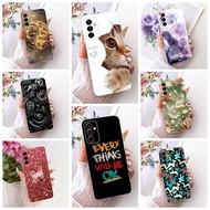 Clear For Samsung M23 M236B M236L F23 E236B Case For Samsung Galaxy F23 5G Casing Cute Luxury Flower