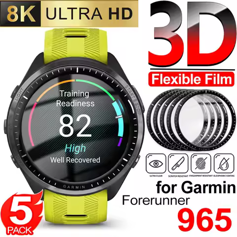 Anti-scratch Screen Protector for Garmin Forerunner 965 3D Curved Watch Films for Forerunner965 Port