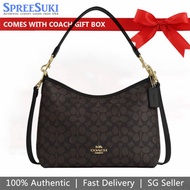 Coach Women's Handbag In Gift Box Classic Laurel Large Shoulder Bag SV/Black # CV5100