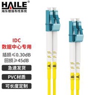 【促銷】海樂（Haile）電信級單模萬兆光纖跳線 單模雙芯Φ2.0（LC-LC，9/125）光纖線尾纖跳纖 HJ-2LC