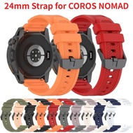 Silicone Strap for COROS NOMAD Smartwatch 24mm Width Bracelet Sport Watch Replacement Wristband for 