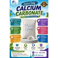 Calcium Carbonate 25Kg Caco3 - Tingkat pH tanah - Bekalkan kalsium tanaman -Kurangkan ketoksidan log