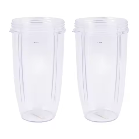 BAAM-2X Juicer Cup Mug Clear Replacement For Nutribullet Nutri Juicer 32Oz Juicer 32Oz Cup Replaceme