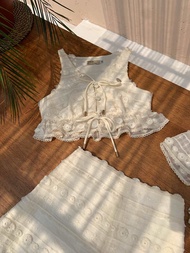 LADY LACE SLEEVELESS SET