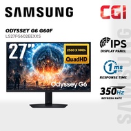 Samsung 27" Odyssey LS27FG602EEXXS G6 G60F IPS QHD Freesync G-Sync 350Hz 1ms Ergonomic Gaming Monito