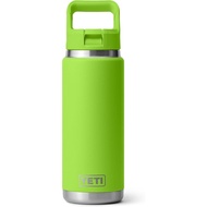 YETIRambler 26oz, Vacuum Heat Insulation, Stainless Steel Material, Matching Straw Cap with Color.