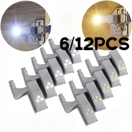 6/12PCS Universal Cabinet Hinge LED Light 6PCS 12PCS Set Auto Switch On Off for Kitchen Cupboard Loc