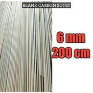 CARBON SUTET MENTAH JORAN PANCING 6 mm 200 cm