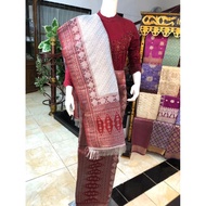 [✅New] New Songket Atbm Limar 3 Negeri Exclusive Putih Abu Maroon