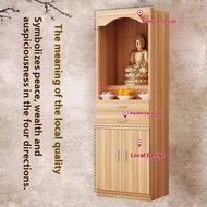 Buddhist Altar Counter Altar Shrine Guanyin Table Buddha Statue Table Home With Door Buddhist Cabine
