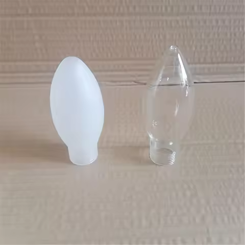 1/4/8pcs Pack clear frost G9 glass shade replacement 20mm opening hole bullet pattern G9 lampshade c