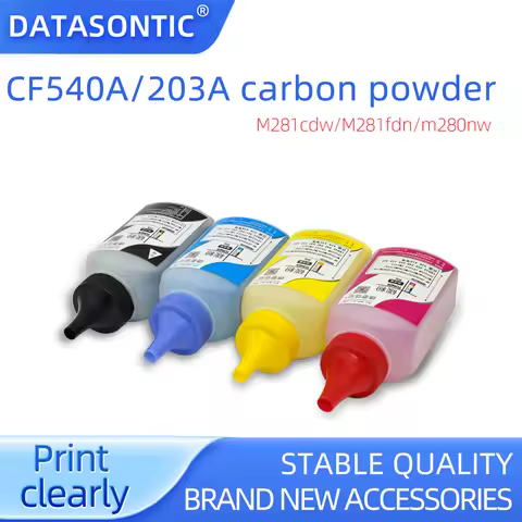 CF540A-513A/CF500A/203A carbon powder，for HP M281 M254 M254dw M254nw M280nw M281fdw M281fdn laser pr